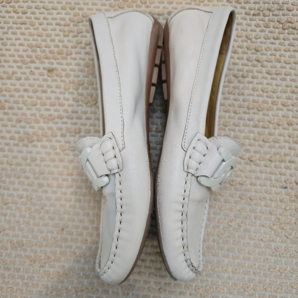 Vaneli Aiker Driving Loafer Moccasin  Size 7.5 All Leather Made In  Italy